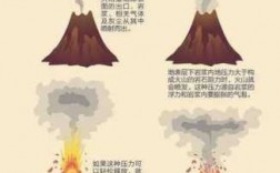 火山的喷发过程（火山的喷发过程示意图）