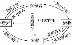 岩石循环过程图（岩石循环过程示意图）