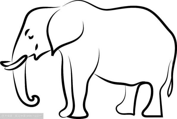 素描大象过程（素描大象简笔画）-图2
