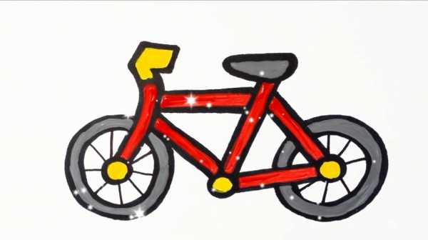 绘画单车过程（单车绘画的简笔画）-图3