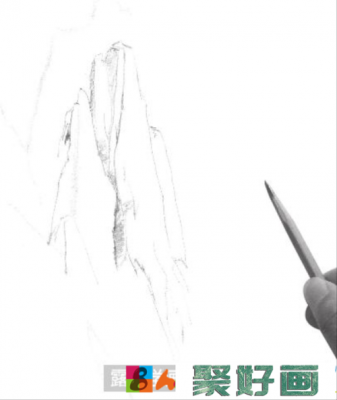 高山铅笔画过程（用铅笔画高山）-图2