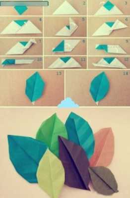 纸叶的过程（纸叶子的折法）-图1