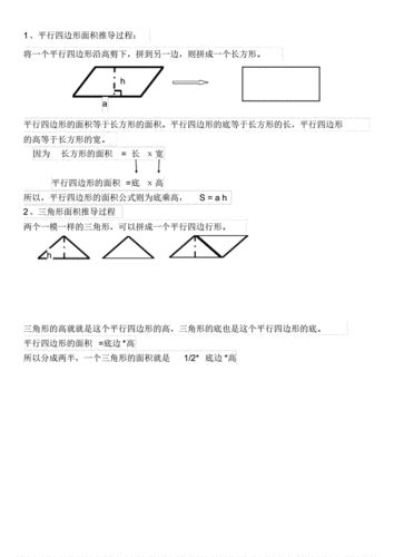 平行四边形面积的推导过程（平行四边形面积的推导过程图）-图2