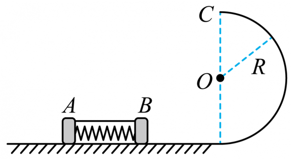 物块弹簧过程（高中物理弹簧物块临界问题）-图1