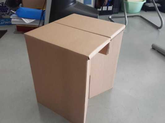 纸箱板凳制作过程（纸箱子制作凳子）-图2