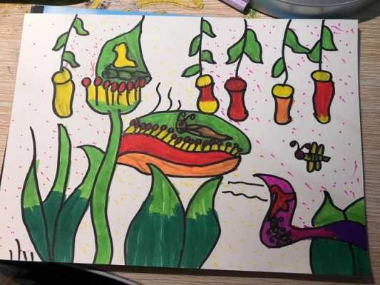 吃虫草绘画过程（绘画吃虫草的绘画构图）-图2