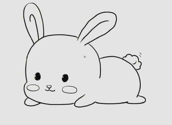 简单的画兔子过程（简单画法兔子）-图1