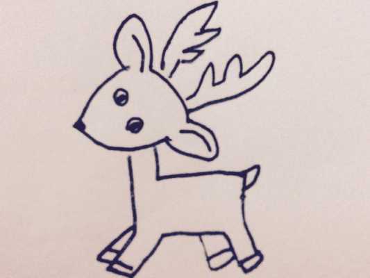 绘画小鹿的过程（画小鹿的图片大全大图）-图3
