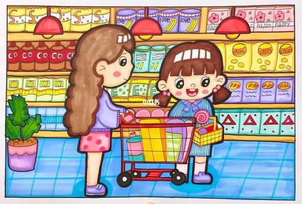 儿童购物过程（儿童购物过程画）-图3