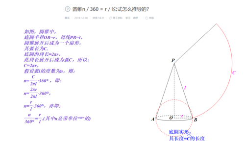 圆锥的计算推导过程（圆锥的计算推导过程是什么）-图2