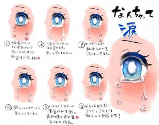 画眼泪过程（泪眼画法）-图3