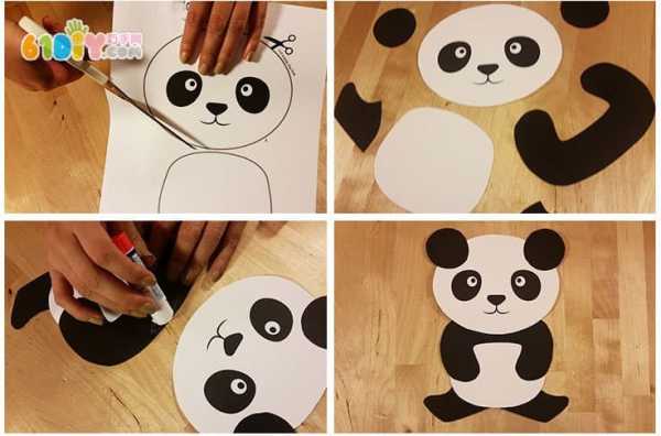 制作手工熊猫的过程（怎样做熊猫手工视频）-图3