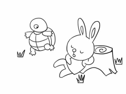 龟兔赛跑的过程（龟兔赛跑过程简笔画）-图3