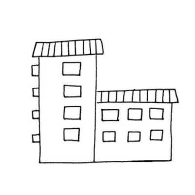 楼的简化过程（楼的简易画法）-图2