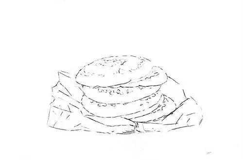 烧饼的过程怎么画（烧饼的简笔画图片大全卡通）-图1