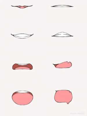 嘴巴漫画过程（漫画嘴巴的画法简笔画图片）-图1
