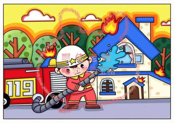 小班消防绘画过程（幼儿园小班消防绘画教案）-图2
