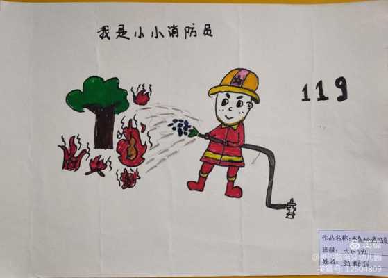 小班消防绘画过程（幼儿园小班消防绘画教案）-图3