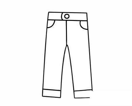 裤子简笔画过程（裤子简画图）-图1