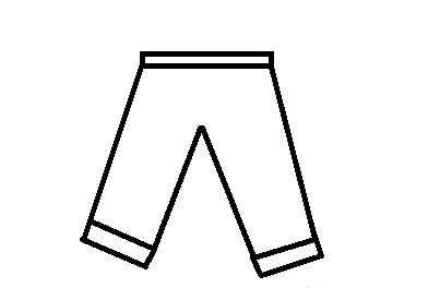 裤子简笔画过程（裤子简画图）-图2