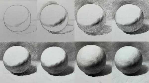 石膏球体绘画过程（石膏球体画法）-图1