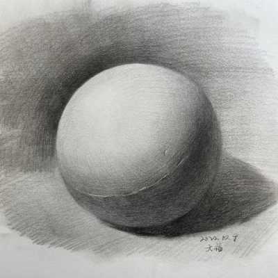 石膏球体绘画过程（石膏球体画法）-图2