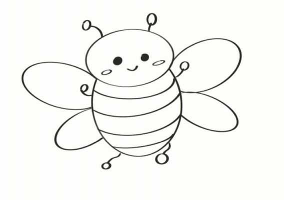 怎么画蜜蜂的过程（怎么画蜜蜂的过程视频）-图2