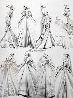 服装婚纱设计过程（服装婚纱设计灵感）-图1