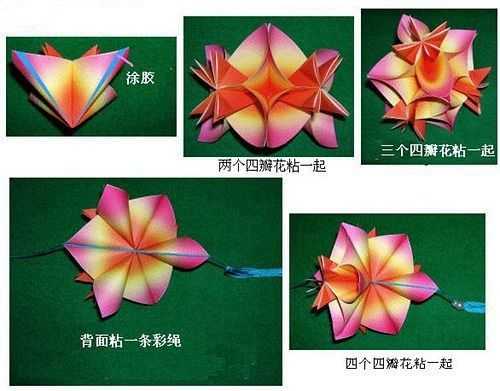 折纸花球拼合过程（折纸花球拼合过程图解）-图3