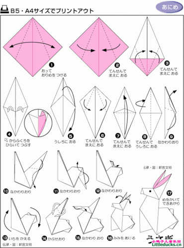 折纸兔子的过程图片（折纸兔子的过程图片简单）-图3